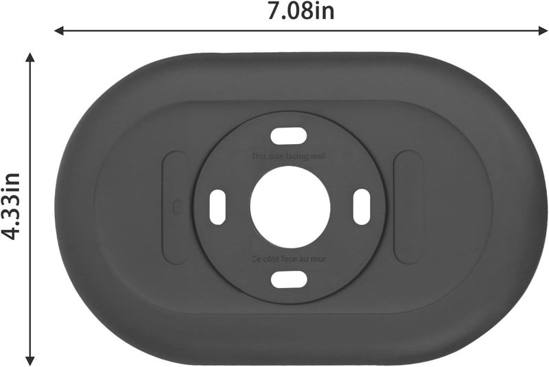 FBULWSEC Nest Thermostat Trim kit,Nest Thermostat Wall Plate for Google Nest Thermostat-Programmable WiFi Thermostat Accessory (Charcoal) - Image 3